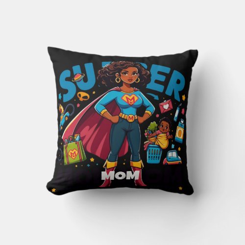 Super Mom Adventure Pillow