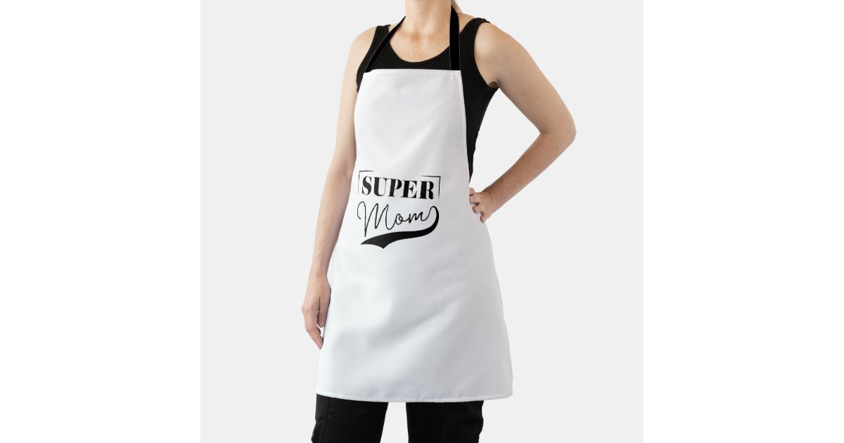 Personalized Super Mom Cooking Apron