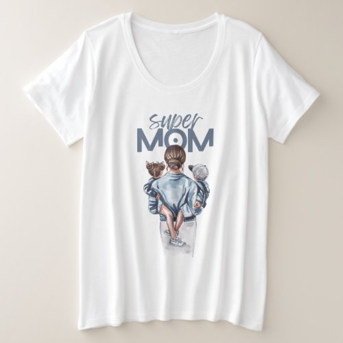 Super mom basic tshirt 