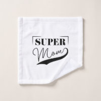 Super Mom Floral Towel