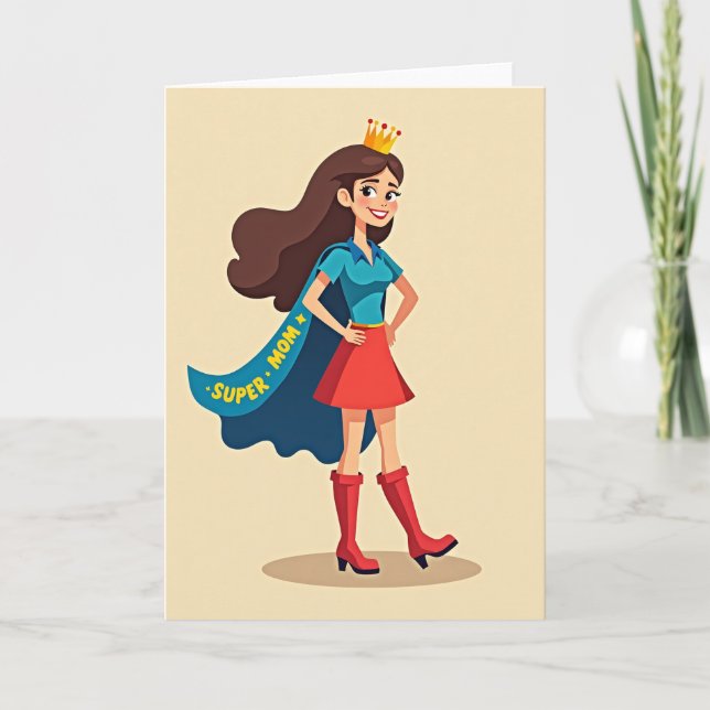 Super Mom Celebration Card (Front)