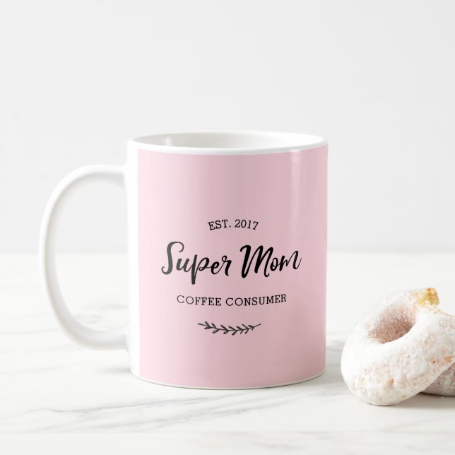 Super Mom coffee consumer mug (With Donut)