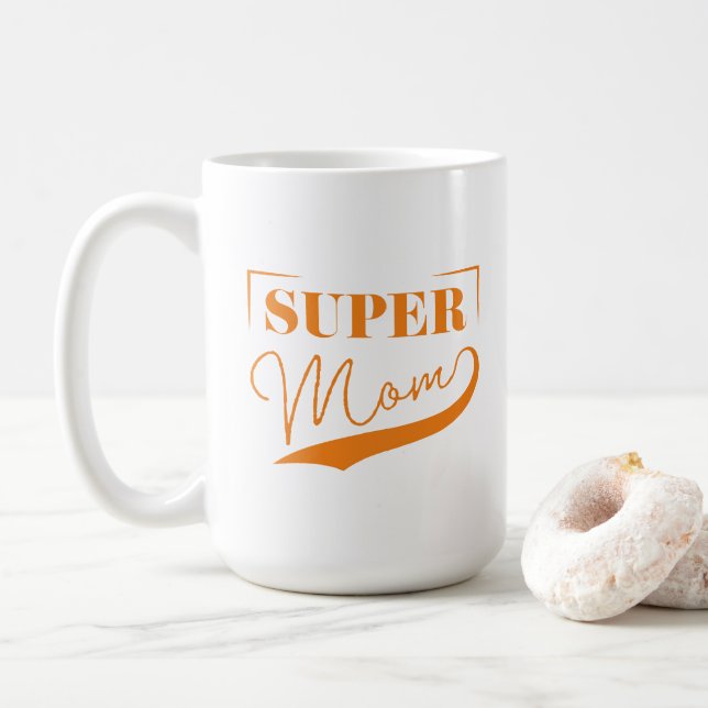 Super Mom Coffee Mug (With Donut)