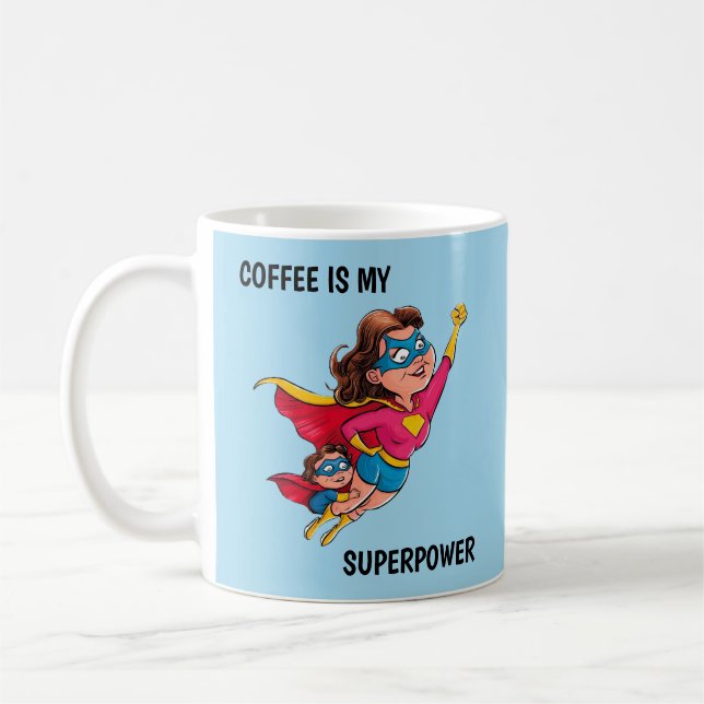 Super Mom Coffee Mug (Left)
