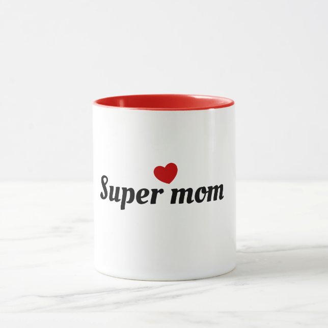 Super mom coffee mug | Coffee cup | gift for mama (Center)