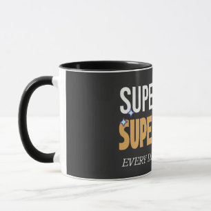 Super mom cute love hug mug