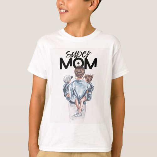 Super Mom Design T_shirt Design