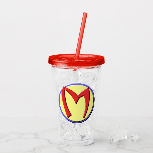 Super Mom Emblem Acrylic Tumbler (Back Ice)