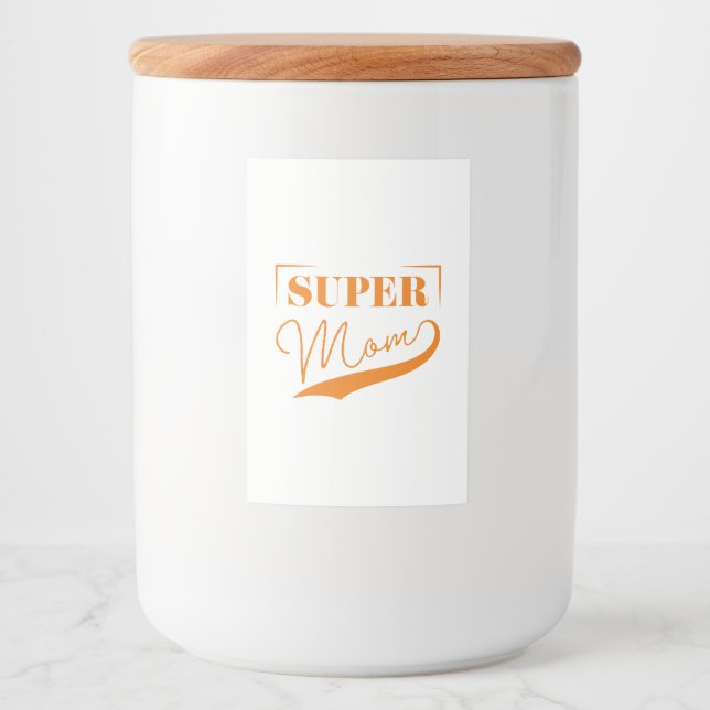 Super Mom Food Label (Front)