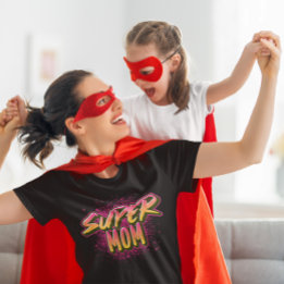 Super Mom Graffiti-Inspired Tri-Blend Shirt
