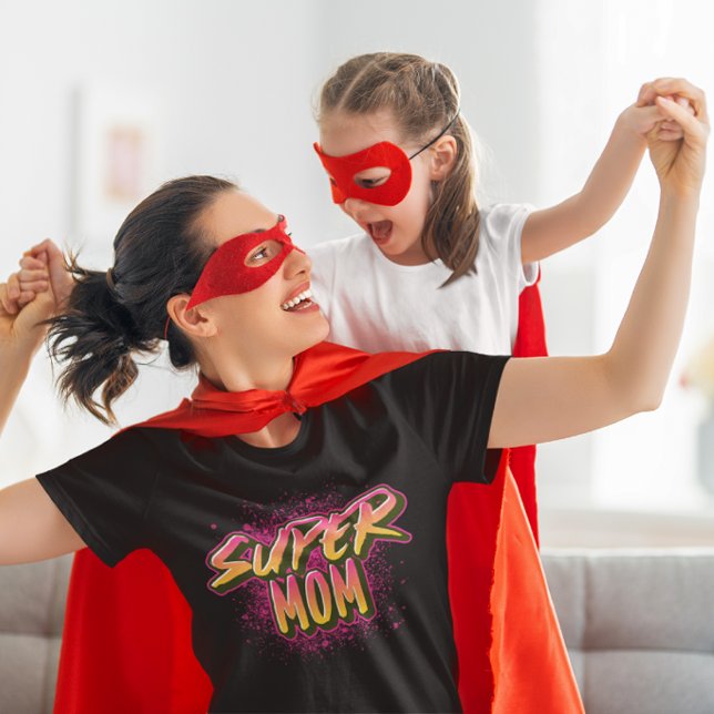 SUPER MOM GRAFFITI-INSPIRED Tri-Blend SHIRT (Creator Uploaded)