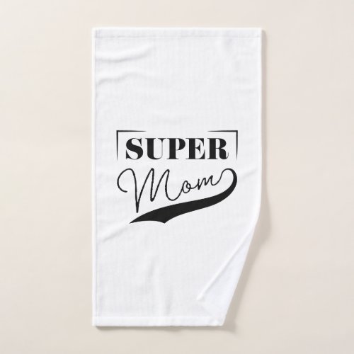 Super Mom Hand Towel