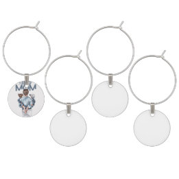 Super Mom – Heartwarming Motherhood & Family Love Wine Charm