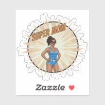 Super Mom Hero Comic Book Style Mother's Day Gift