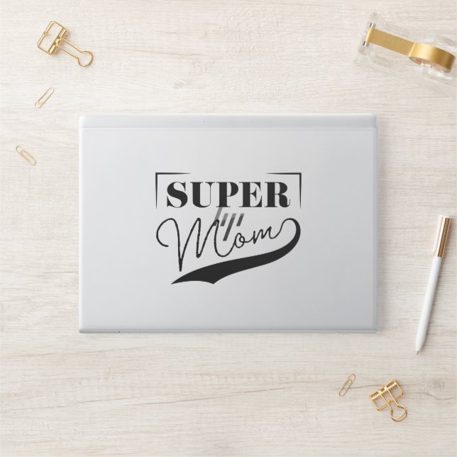 Super Mom HP Laptop Skin (Desk)