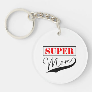 Super Mom Keychain