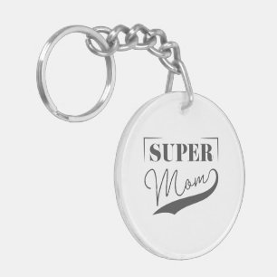 Super Mom Keychain
