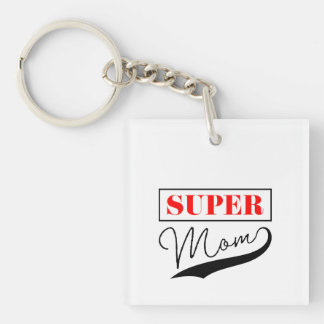Super Mom Keychain