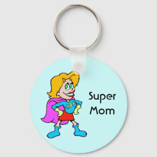 Super Mom Keychain