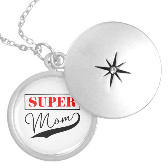 Super Mom Locket Necklace (Front)