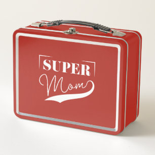 Super Mom Metal Lunch Box