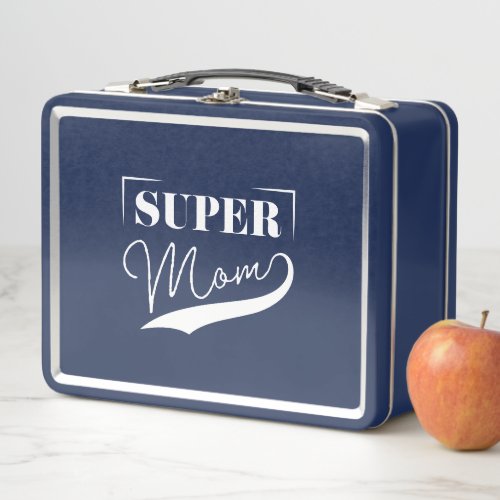 Super Mom Metal Lunch Box