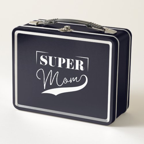 Super Mom Metal Lunch Box