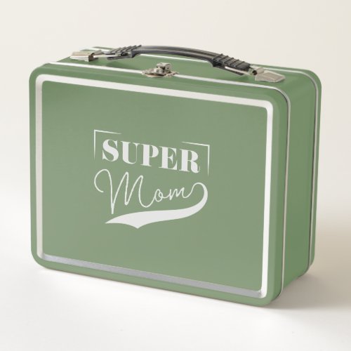 Super Mom Metal Lunch Box