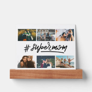 Super Mom Mother's Day Gift Photo Collage Picture Ledge