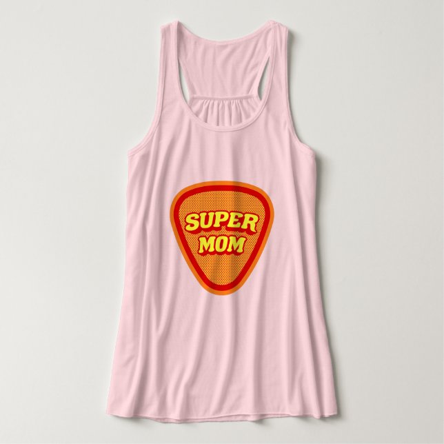 Super Mom Mother's Day Tank Top (Design Front)