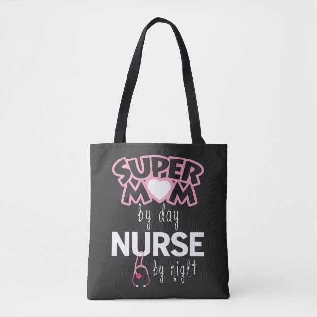 Super Mom Nurse Tote Bag (Front)