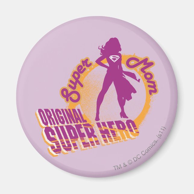 Super Mom Original Super Hero Magnet (Front)