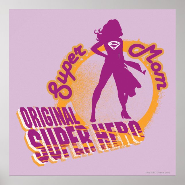 Super Mom Original Super Hero Poster (Front)
