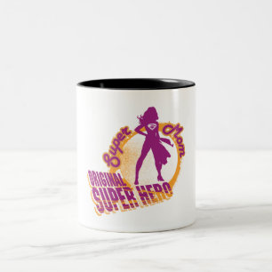 Super Mom Original Super Hero Two-Tone Coffee Mug