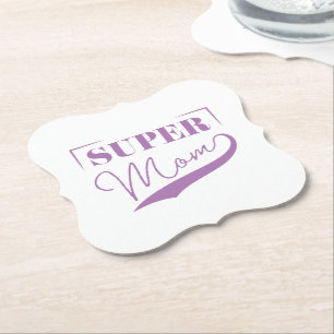 Super Mom Paper Coaster