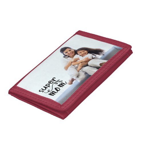 Super Mom Personalized Photo   Trifold Wallet