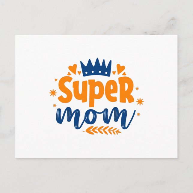 Super Mom Postcard (Front)