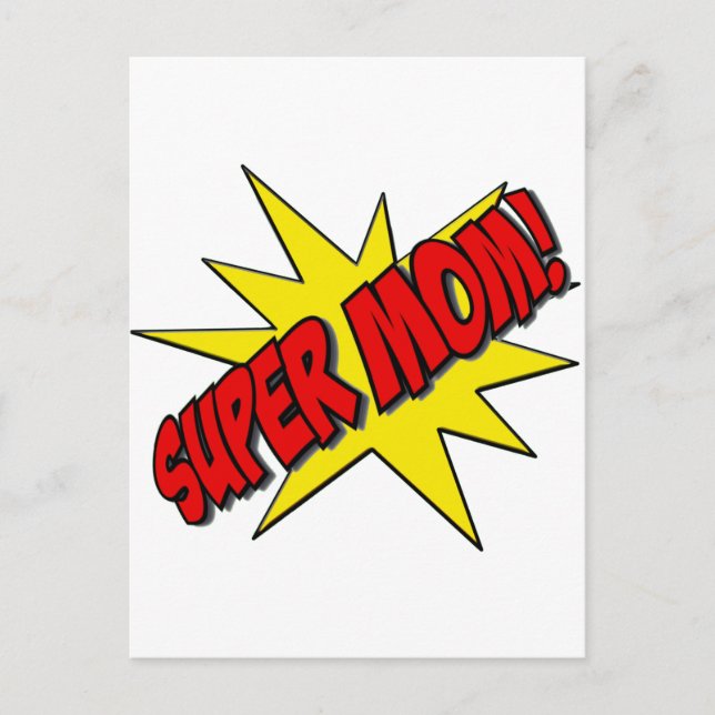 super mom postcard (Front)