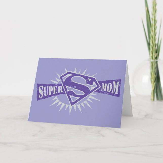 Super Mom Purple Starburst Card (Front)