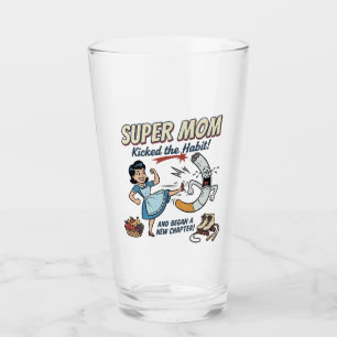 Super Mom Quit Smoking Glass