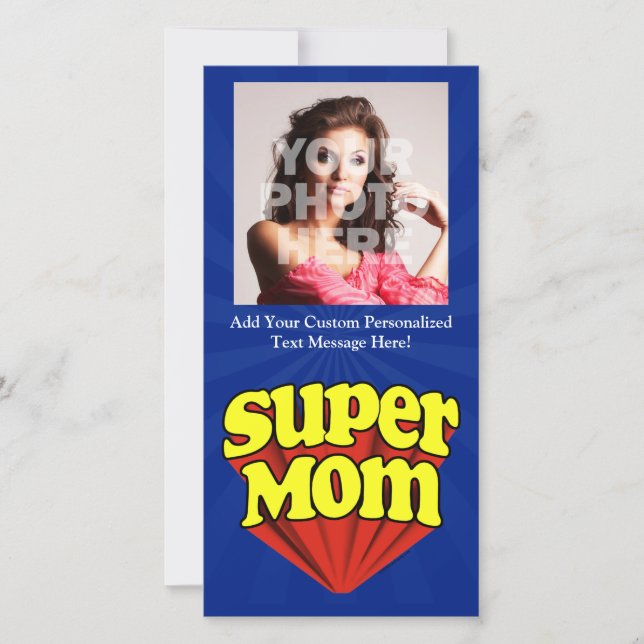 Super Mom Red/Yellow/Blue Superhero Mother's Day (Front)