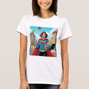 “Super Mom” Retro comic-book style T-Shirt