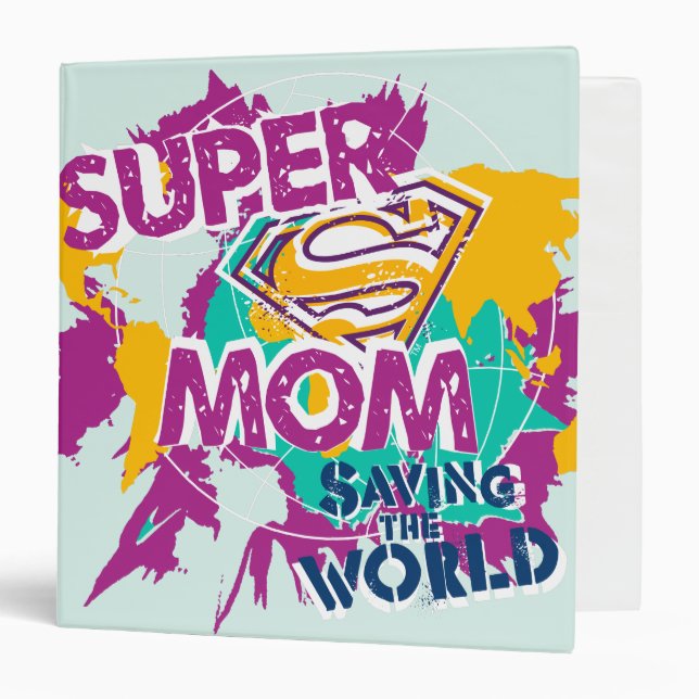 Super Mom Saving the World Binder (Front/Inside)