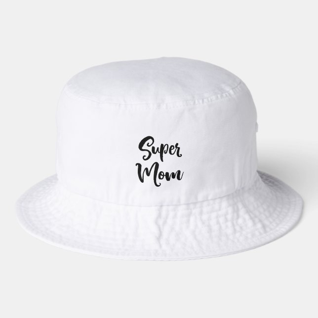 Super Mom Serif Bucket Hat (Front)