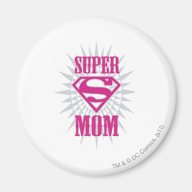 Super Mom Starburst Magnet (Front)