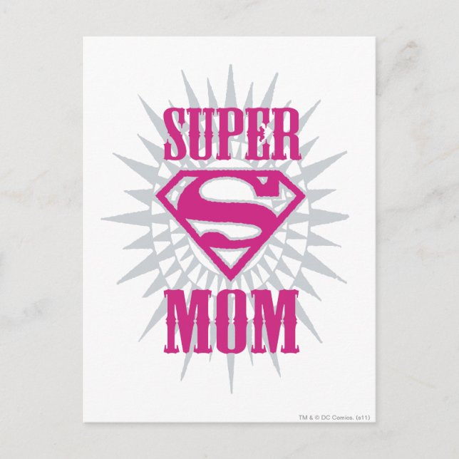Super Mom Starburst Postcard (Front)