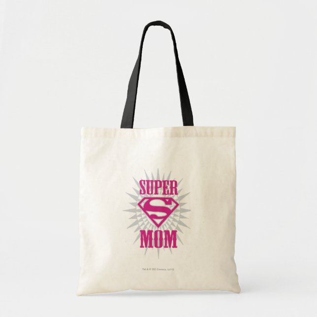 Super Mom Starburst Tote Bag (Front)
