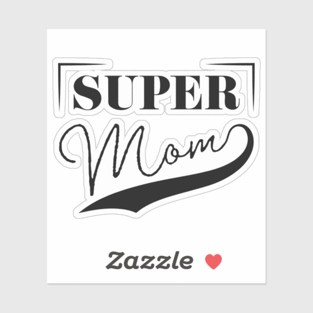 Super Mom Sticker (Sheet)