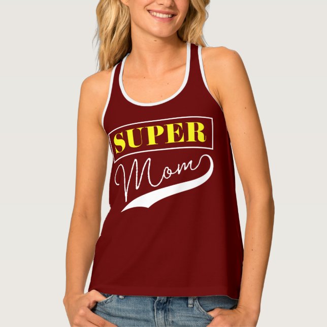 Super Mom  Tank Top (Front)