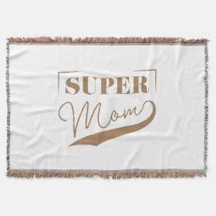 Super Mom Throw Blanket